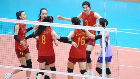 Tuyển bóng chuyền nữ Việt Nam toàn thắng vòng bảng SEA Games 33