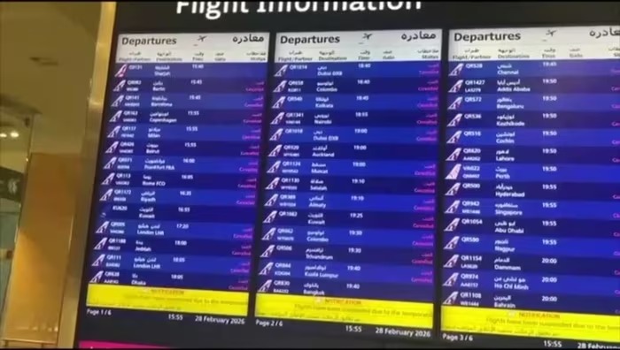 19.000 chuyến bay bị hoãn, ngành hàng không Trung Đông tê liệt sau xung đột