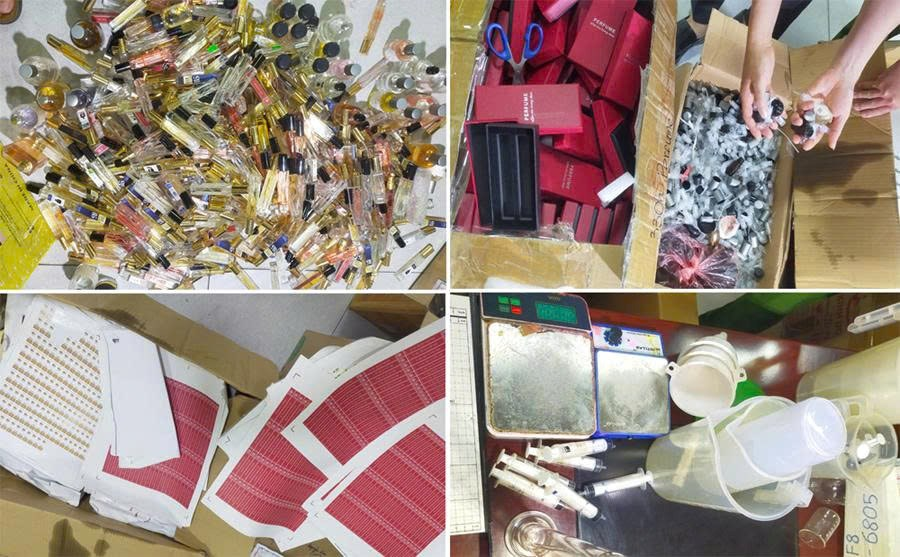 Triệt phá đường dây sản xuất nước hoa giả quy mô lớn