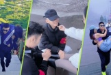 Leo núi kiểu mới ở Trung Quốc: Bỏ tiền thuê trai trẻ cõng, bế, mát-xa tận tình khiến dư luận dậy sóng