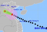 Bão Bualoi vẫn còn trên đất liền Hà Tĩnh - Nghệ An, chiều nay sẽ suy yếu thành áp thấp nhiệt đới