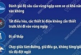 Một số lưu ý khi lái xe qua đường ngập nước