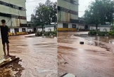 Sét đánh trúng nhà máy đường, hàng ngàn tấn mật tràn ra ngoài