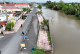 Sạt lở nghiêm trọng trên đường tỉnh 932C ở Cần Thơ