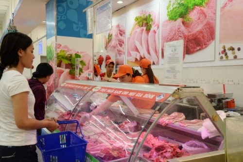 Giá thịt heo đang tăng 