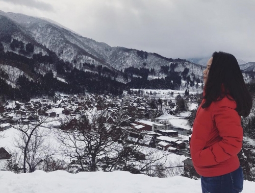 tuyết ở làng cổ tích Nhật Bản